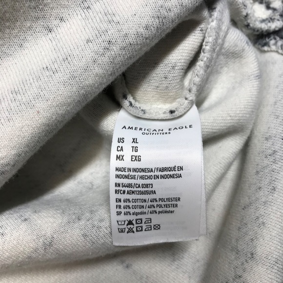 American Eagle Shacket Button Up Shirt Jacket Womens Size XL White Plaid Barn - Picture 6 of 9